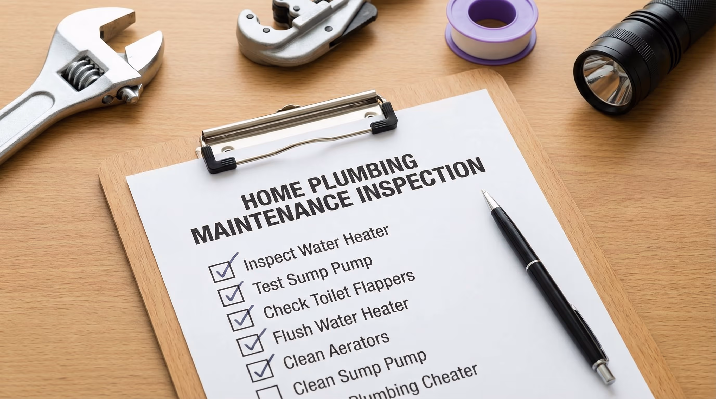 Lista de verificação de manutenção hidráulica preventiva